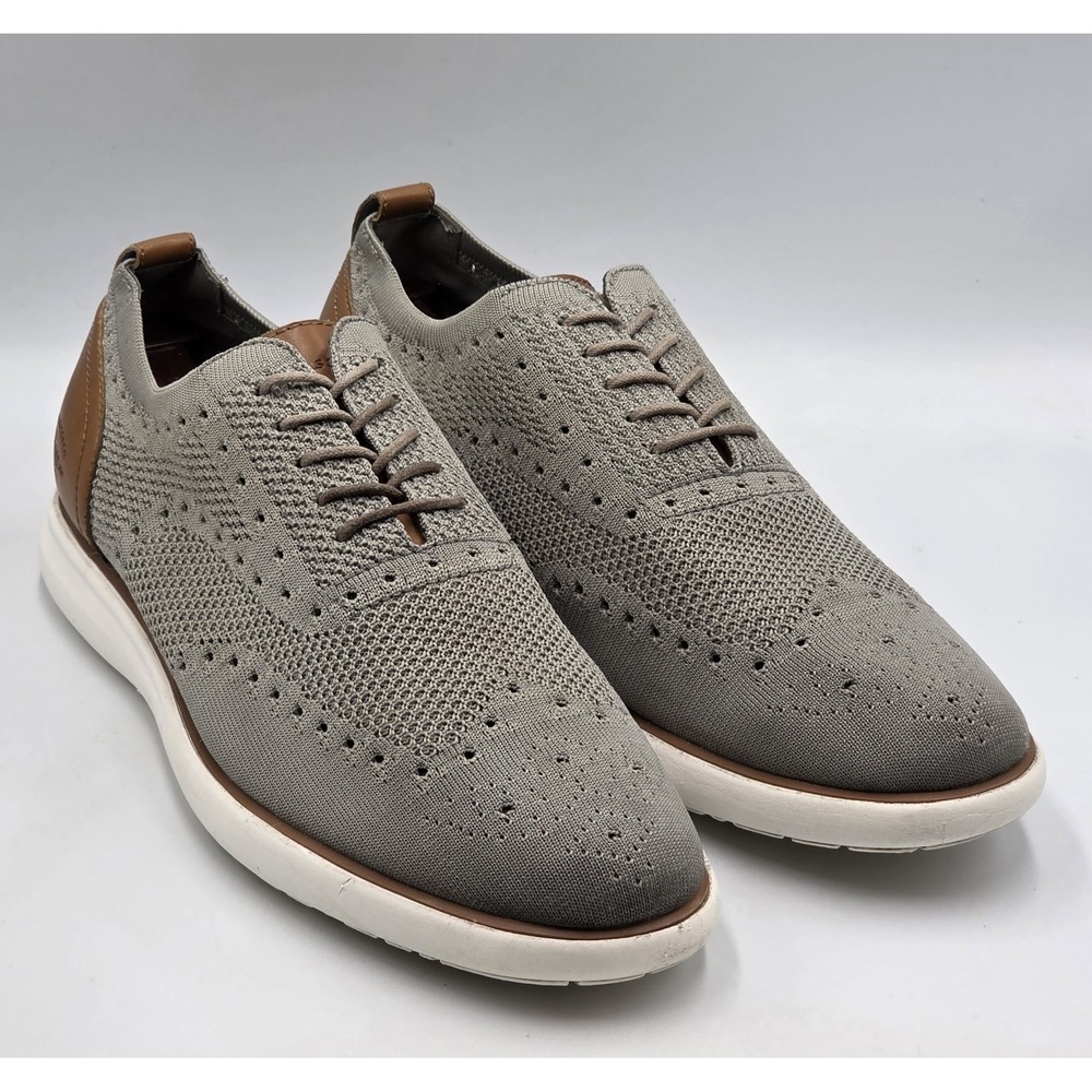 G.H. Bass Kole Knit Mens 12 Gray Tan Slip On Casual Dress Shoes 713211XK36